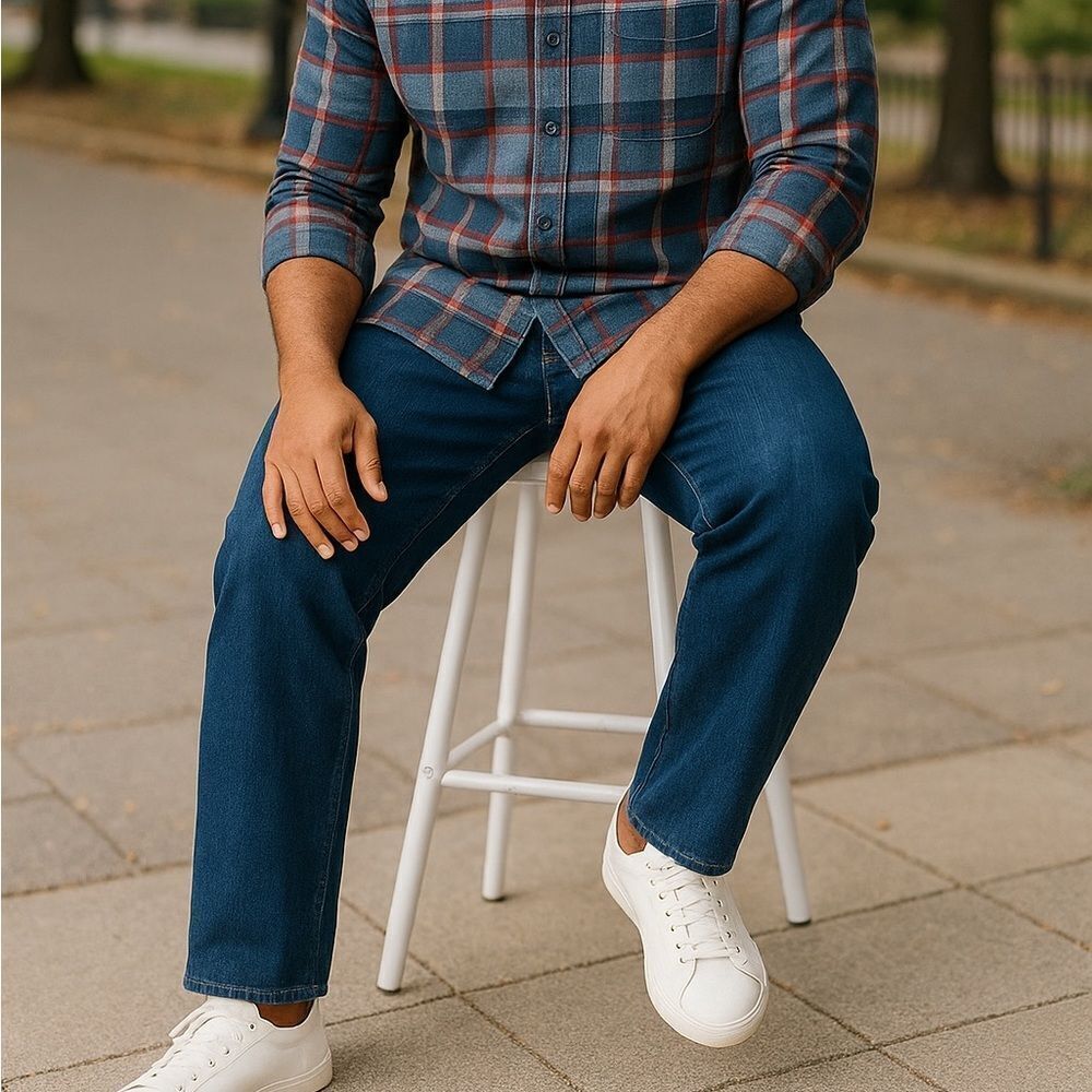 Kirklands Men’s Cotton Straight Leg Jeans 40x34